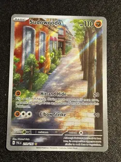 Pokemon TCG Sudowoodo - 219/193 SV02: Paldea Evolved Illustration Rare NM - Image 1