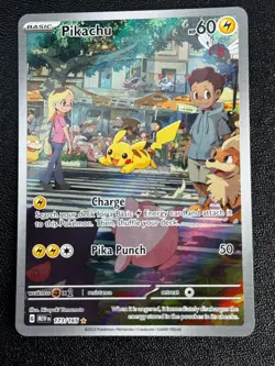 Pokemon TCG Pikachu 173/165 SV: Scarlet & Violet 151 Illustration Rare NM - Image 1
