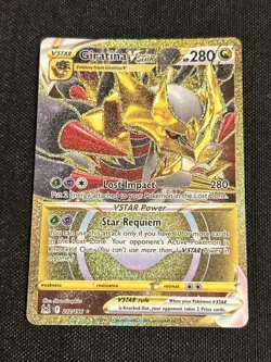 Pokemon Giratina VSTAR TCG Lost Origin Card 212/196 Secret Rare Gold NM - Image 1