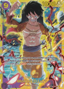 ONE PIECE Charater Monkey D Luffy Straw Hat Crew OP09-119 Foil PWE - Image 1