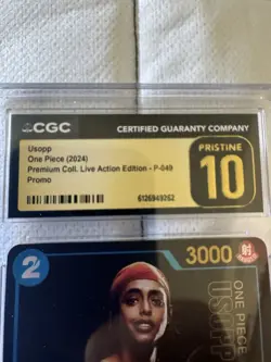 2024 CGC PRISTINE 10 ONE Pce.PREM COLL. LIVE ACTION Edition PROMO #P-049 Nice - Image 2