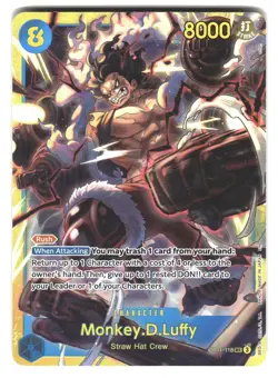 Monkey.D.Luffy (118) OP11-118 A Fist of Divine Speed One Piece Foil NM - Image 1