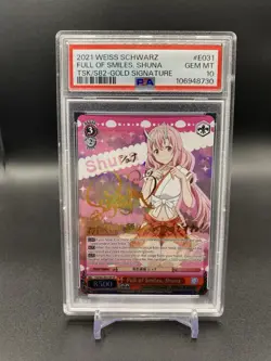 Full of Smiles, Shuna TSK/S82-E031SP SP Weiss Schwarz Slime PSA 10 English - Image 1
