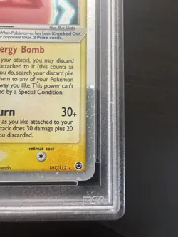 Electrode ex 107/112 Holo Rare EX Fire Red Leaf Green Pokemon Card PSA 9 - Image 4