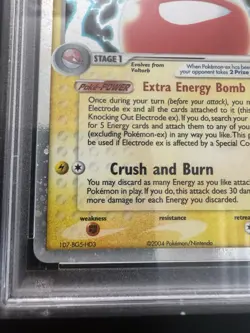 Electrode ex 107/112 Holo Rare EX Fire Red Leaf Green Pokemon Card PSA 9 - Image 5