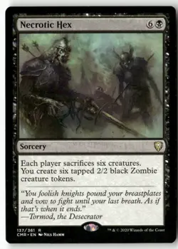 Necrotic Hex 137 Rare Commander Legends Magic: The Gathering Near Mint - Image 1