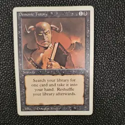 Demonic Tutor Revised Edition Regular Uncommon English Sorcery - Image 1