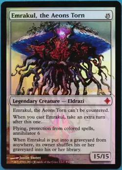 Emrakul, the Aeons Torn (Prerelease) FOIL Rise of the Eldrazi Promos NM (519426) - Image 1