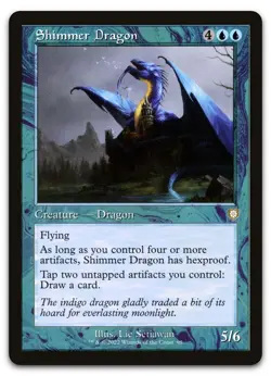 Shimmer Dragon (Retro Frame) #95 (NM) Brothers' War BRC Magic MTG - Image 1