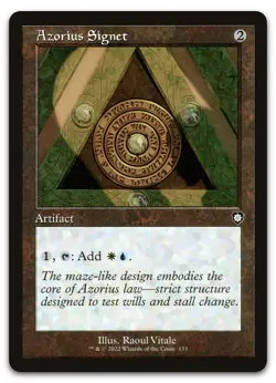 Azorius Signet (Retro Frame) #133 (NM) Brothers' War BRC Magic MTG - Image 1