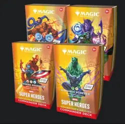 Marvel Super Heroes - COLLECTORS EDITION COMMANDER DECK - Set of 4 (PRE-ORDER) - Image 1