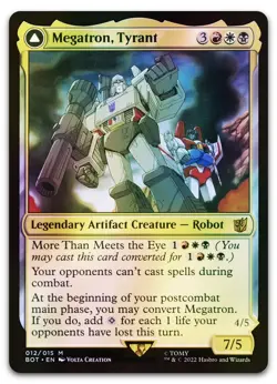 Megatron, Tyrant #12 (Foil) (NM) Transformers BOT Magic MTG - Image 1