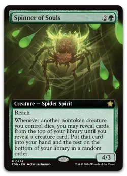 Spinner of Souls (Extended Art) #474 (NM) Foundations FDN Magic MTG - Image 1