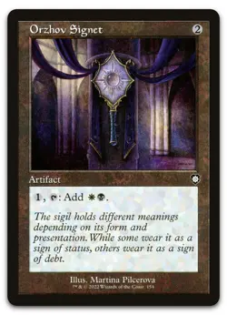 Orzhov Signet (Retro Frame) #154 (NM) Brothers' War BRC Magic MTG - Image 1