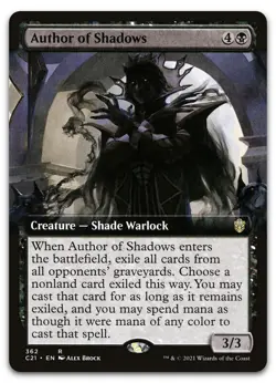 Author of Shadows (Extended Art) #362 (NM) Commander 2021 C21 Magic MTG - Image 1