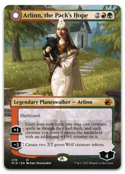 Arlinn, the Pack's Hope (Borderless) #279 (NM) Midnight Hunt MID Magic MTG - Image 1