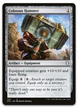 Colossus Hammer #202 (LP) Forgotten Realms AFC Magic MTG - Image 1