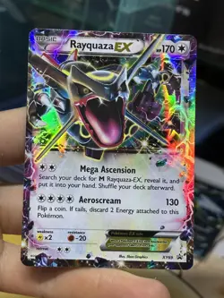 Rayquaza EX XY69 Black Star Promo 2015 SHINY Holo Rare Pokemon Card TCG - Image 3