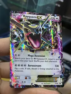 Rayquaza EX XY69 Black Star Promo 2015 SHINY Holo Rare Pokemon Card TCG - Image 4