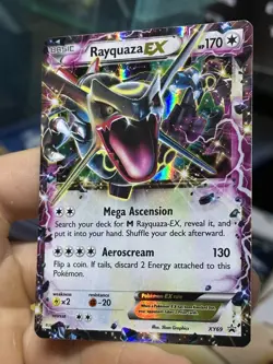 Rayquaza EX XY69 Black Star Promo 2015 SHINY Holo Rare Pokemon Card TCG - Image 5