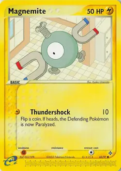Pokemon TCG Magnemite EX Dragon 63/97 Common Card, Non-Holo - Image 3