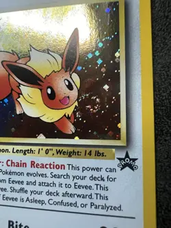 Eevee Promo 11 NM Vintage Holo Pokemon Card Black Star Promo NM Swirl - Image 3