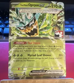The Pokemon Company Teal Mask Ogerpon ex Tera Holo 025/167 210HP English - Image 1