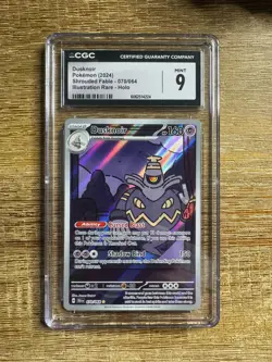 2024 POKEMON SFA SHROUDED FABLE ILLUSTRATION RARE #070 DUSKNOIR CGC 9 PSA equal - Image 1