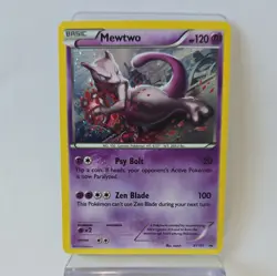 Mewtwo XY101 Holo Black Star Promo XY Pokemon LP - Image 1