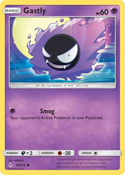 GASTLY 68/214 C UNBROKEN BONDS POKEMON REVERSE HOLO MP MAHOU - Image 4