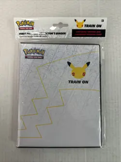 Pokemon TCG 25th Anniversary First Partner Collector’s Binder With Pikachu Card 820650809606 - Image 1