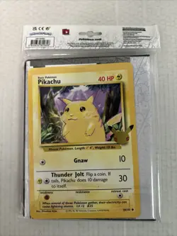 Pokemon TCG 25th Anniversary First Partner Collector’s Binder With Pikachu Card 820650809606 - Image 2