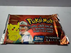 Pokemon Topps Trading Cards TV Animation Edition Sealed Pack (Last Pack) - Image 5