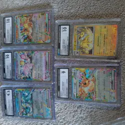 Pokemon 5 Graded Cards CGC 10, 9 Slab Lot Eevee, Vaporeon, Jolteon, Espeon - Image 1