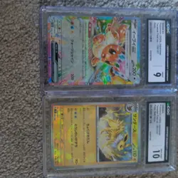 Pokemon 5 Graded Cards CGC 10, 9 Slab Lot Eevee, Vaporeon, Jolteon, Espeon - Image 2