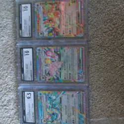 Pokemon 5 Graded Cards CGC 10, 9 Slab Lot Eevee, Vaporeon, Jolteon, Espeon - Image 3