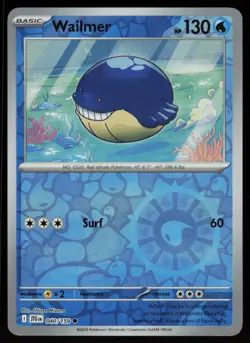 Wailmer 040/159 Common Journey Together Pokemon Reverse Holo Near Mint - Image 1