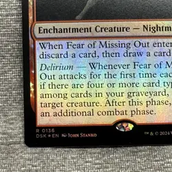 Fear of Missing Out - Duskmourn House of Horror (DSK) #136 NM Foil MTG - Image 4
