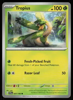 Tropius 007/198 Common Scarlet & Violet Pokemon Near Mint - Image 1