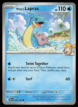 Misty's Lapras 050/182 Common Destined Rivals Pokemon Near Mint - Image 1