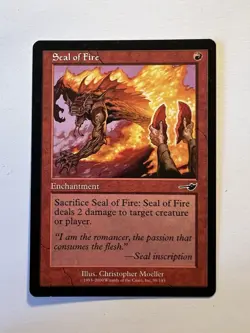 Seal of Fire - MTG Nemesis - NM - Image 1