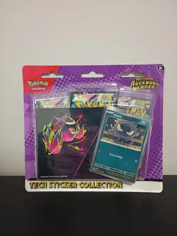 Pokemon Tech Sticker Collection - Ascended Heroes 3-Pack Blister Gastly - Sealed - Image 1