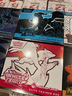 Pokemon TCG White Flair And Black Bolt Pokemon Center ETB NEW FACTORY SEALED - Image 1