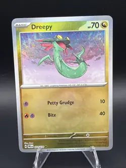 Pokemon Dreepy Prismatic Evolutions Card 071/131 Masterball Reverse Holo TCG - Image 1