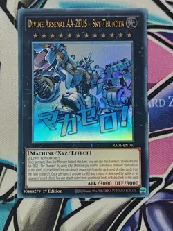 YUGIOH RA05-EN103 Divine Arsenal AA-ZEUS - Sky Thunder Variant Art Ultra Rare - Image 1