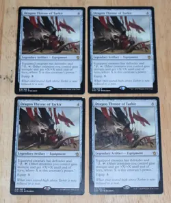 MTG 4x Rare Artifact Legendary Equipment DRAGON THRONE OF TARKIR - Image 1