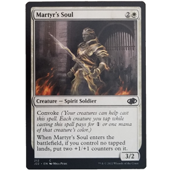 x1 Martyr's Soul J22 MTG M/NM Common White Creature Spirit Soldier TCG CCG - Image 1