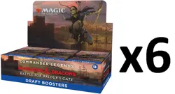 MTG Magic Commander Legends Battle for Baldur's Gate DRAFT 6-Box BOOSTER CASE - Image 1