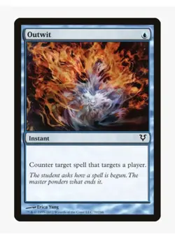 MTG Outwit #70 Avacyn (AVR) Magic Card In Protective Sleeve - Image 1