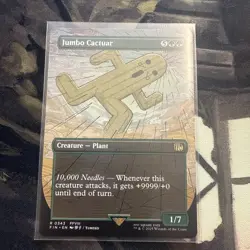 JUMBO CACTUAR (BORDERLESS) Final Fantasy Magic MTG MINT CARD - Image 5